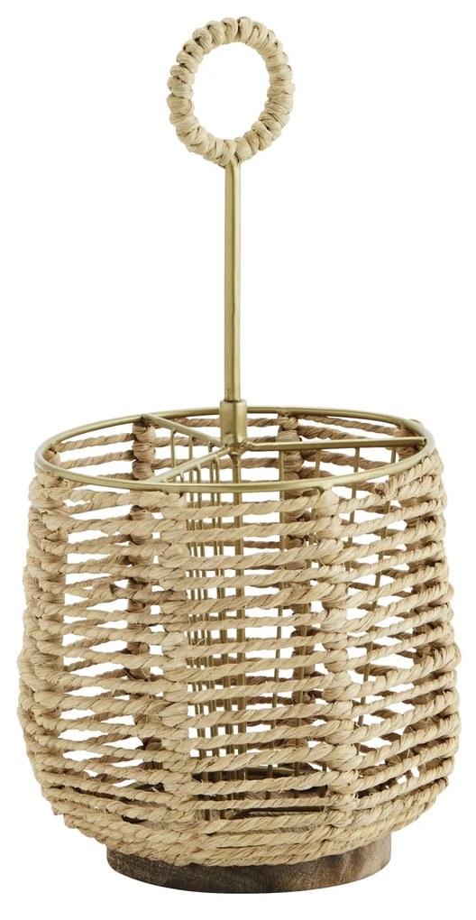 MADAM STOLTZ Stojanček na príbory Natural Brass