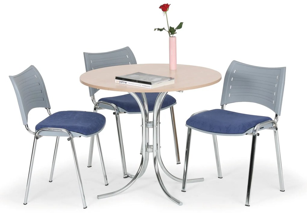 Okrúhly jedálenský stôl RAVENA, priemer 90 cm, buk