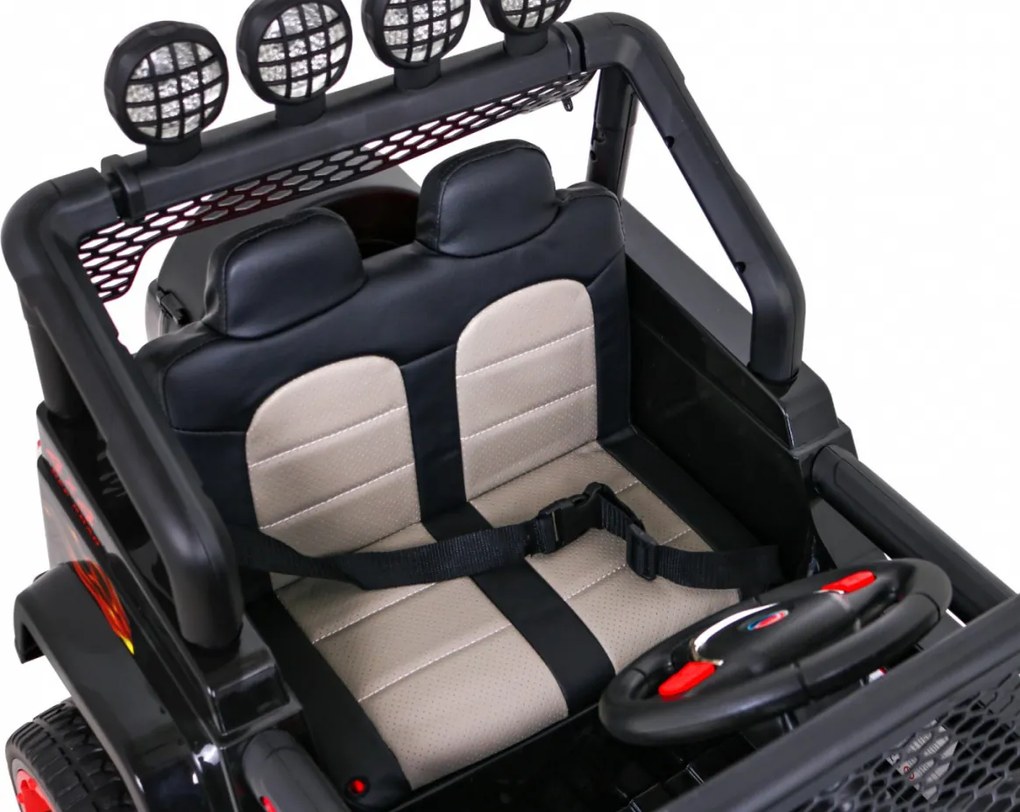 Ramiz Terénne auto Raptor Drifter Flames + diaľkové ovládanie + pohon 4x4 + úložný priestor + pomalý štart + MP3 LED