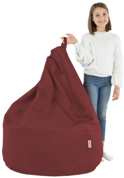 Sedací vak SAKO bordový ekokoža