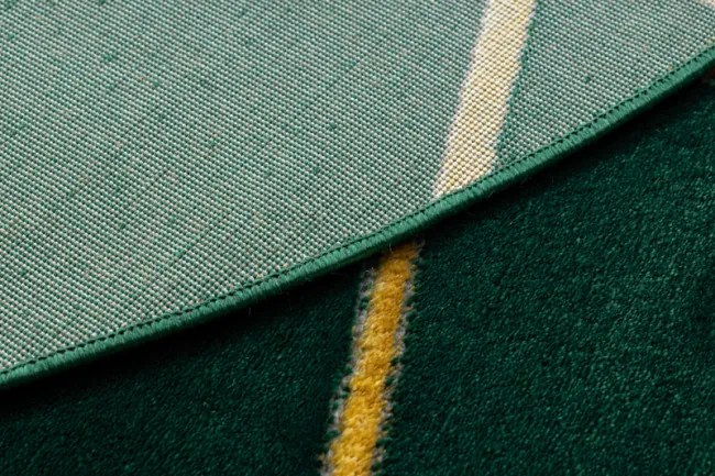 Koberec EMERALD exkluzívny 1013 kruh - glamour, geometrický zelený/zlatý