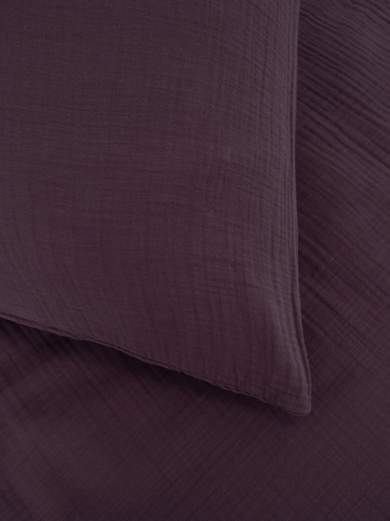 Mušelínová obliečka na vankúš 50 × 70 cm – Alexia ametystová