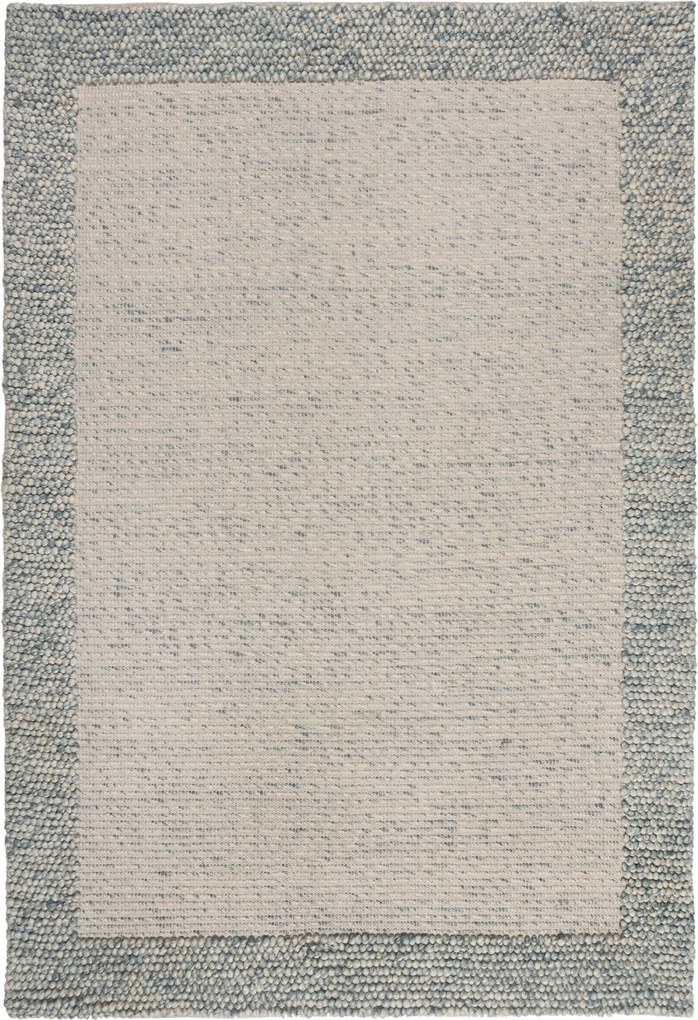 Kusový koberec Bobble Wool Blue, 80x150, modrá, obývacia izba, Flair Rugs