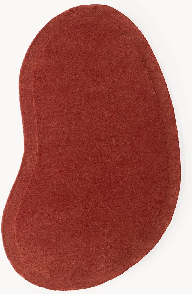 Ručne tuftovaný vlnený koberec v organickom tvare Kadey