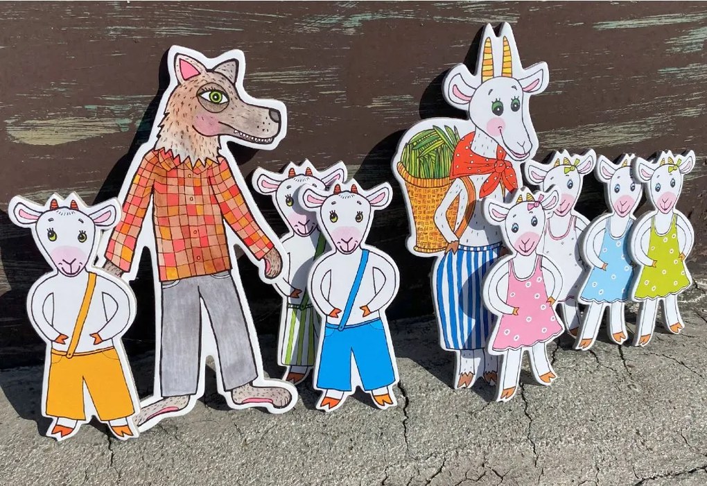 MARIONETINO Bábky a kulisy k rozprávke O kozliatkach