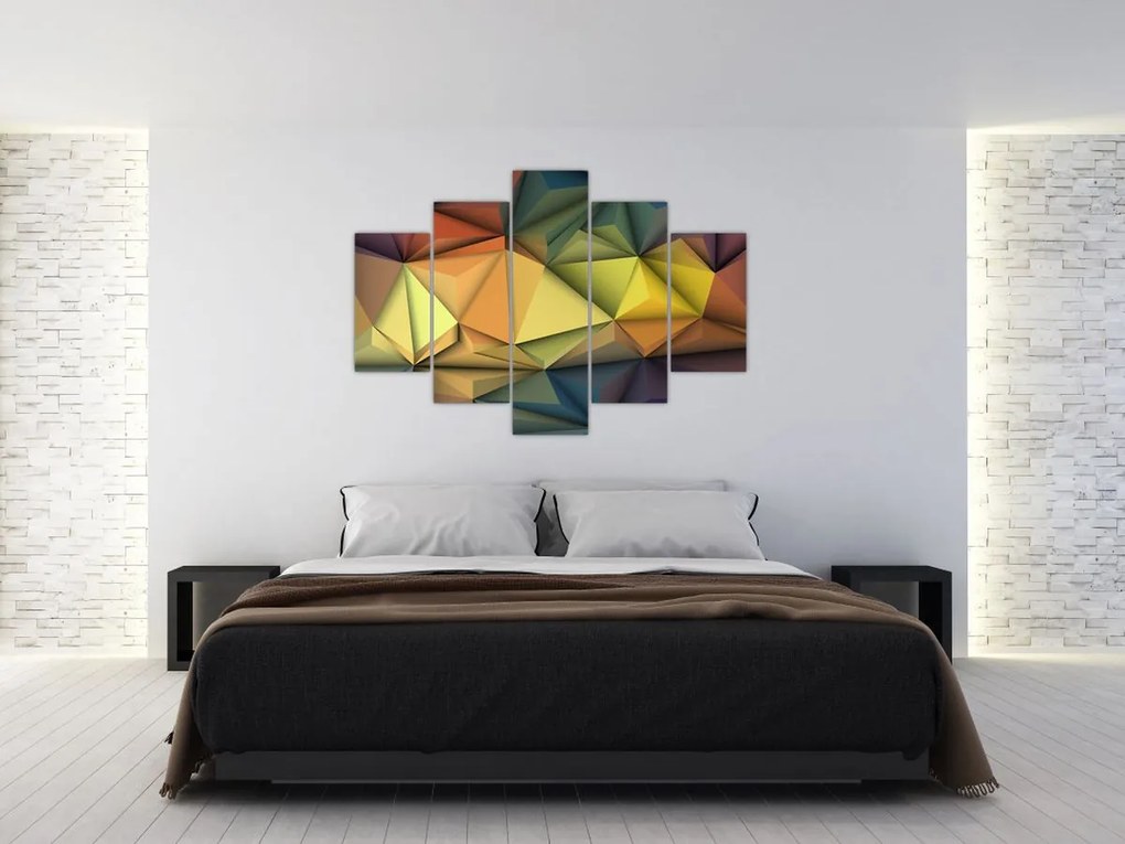 Obraz - Polygonálna 3D abstrakcia (150x105 cm)