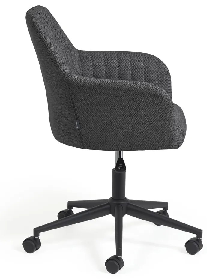 Tmavosivá kancelárska stolička Kave Home Madina