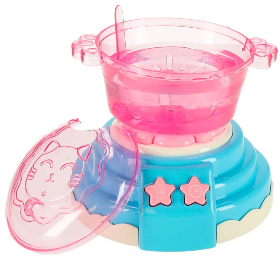 KIK Magická kreatívna súprava 3D gélových figúrok pre deti – svetelný a zvukový hrniec, 62 ks