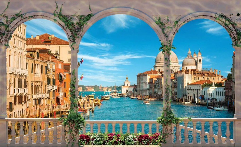 Fototapeta - Canal Grande v Benátkach (254x184 cm)