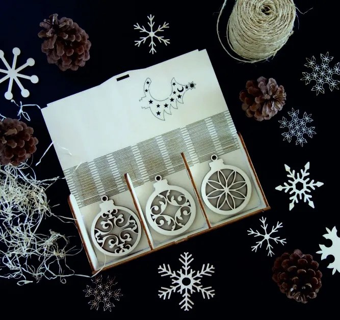 Sada drevených ozdôb, obsahuje 18 kusov 3510 PR0116-Christmas HEU-