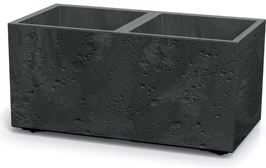 Kvetináč SIERRA CASE BETON EFFECT 77 cm čierny, M