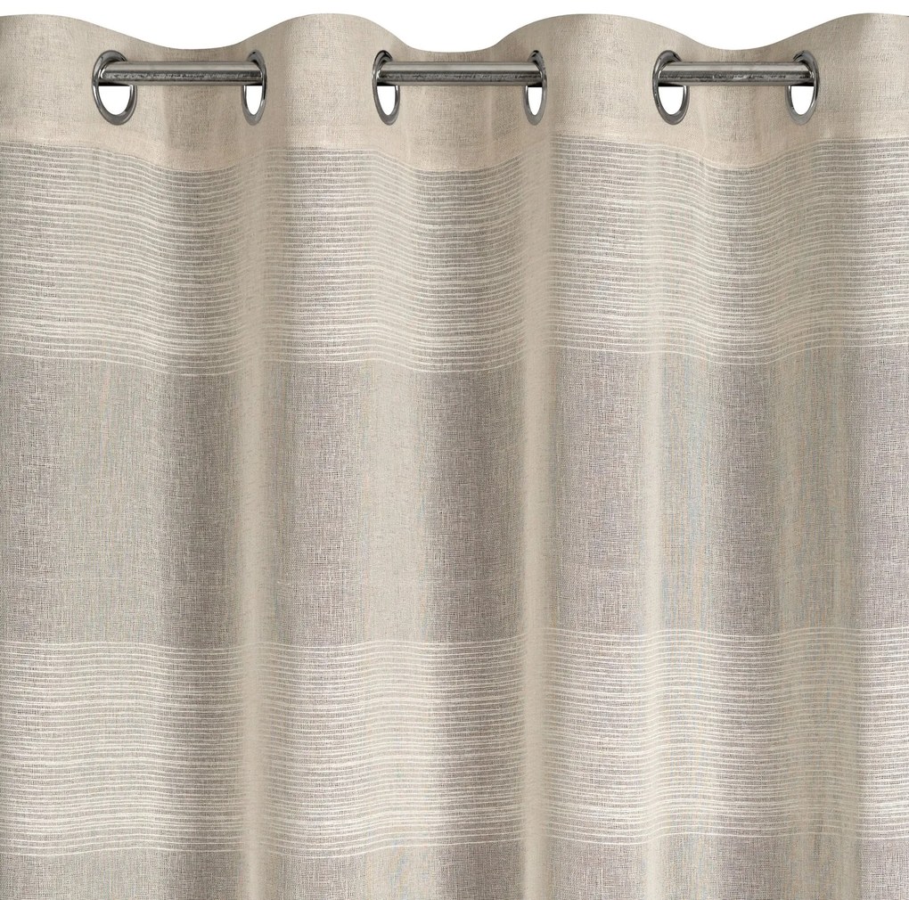 ZÁVES NA KRÚŽKOCH MARGARET 140X250 CM BÉŽOVÁ