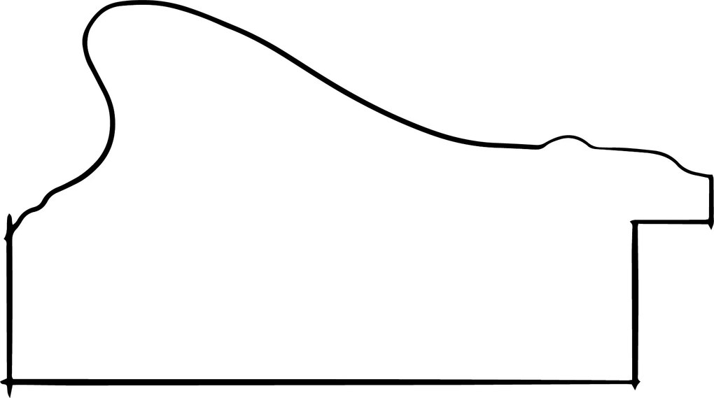 DANTIK - Zrkadlo v rámu, rozmer s rámom 50x100 cm z lišty KŘÍDLO malé strieborné patina (2775)