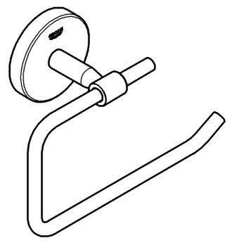 GROHE 41165000 - Držiak toaletného papiera START COSMOPOLITAN 153 × 109 mm chróm