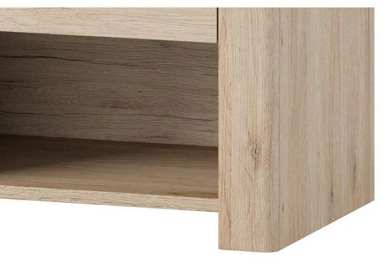 Noční stolek Desjo 52 57 cm dub San Remo