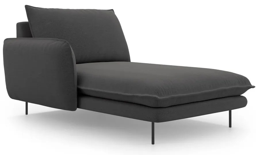 Tmavosivá leňoška Cosmopolitan Design Vienna, ľavý roh