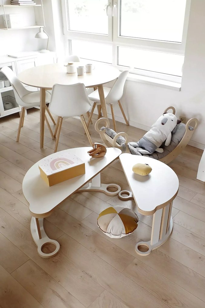 Detská pracovná doska k montessori hojdačke malá - čierna