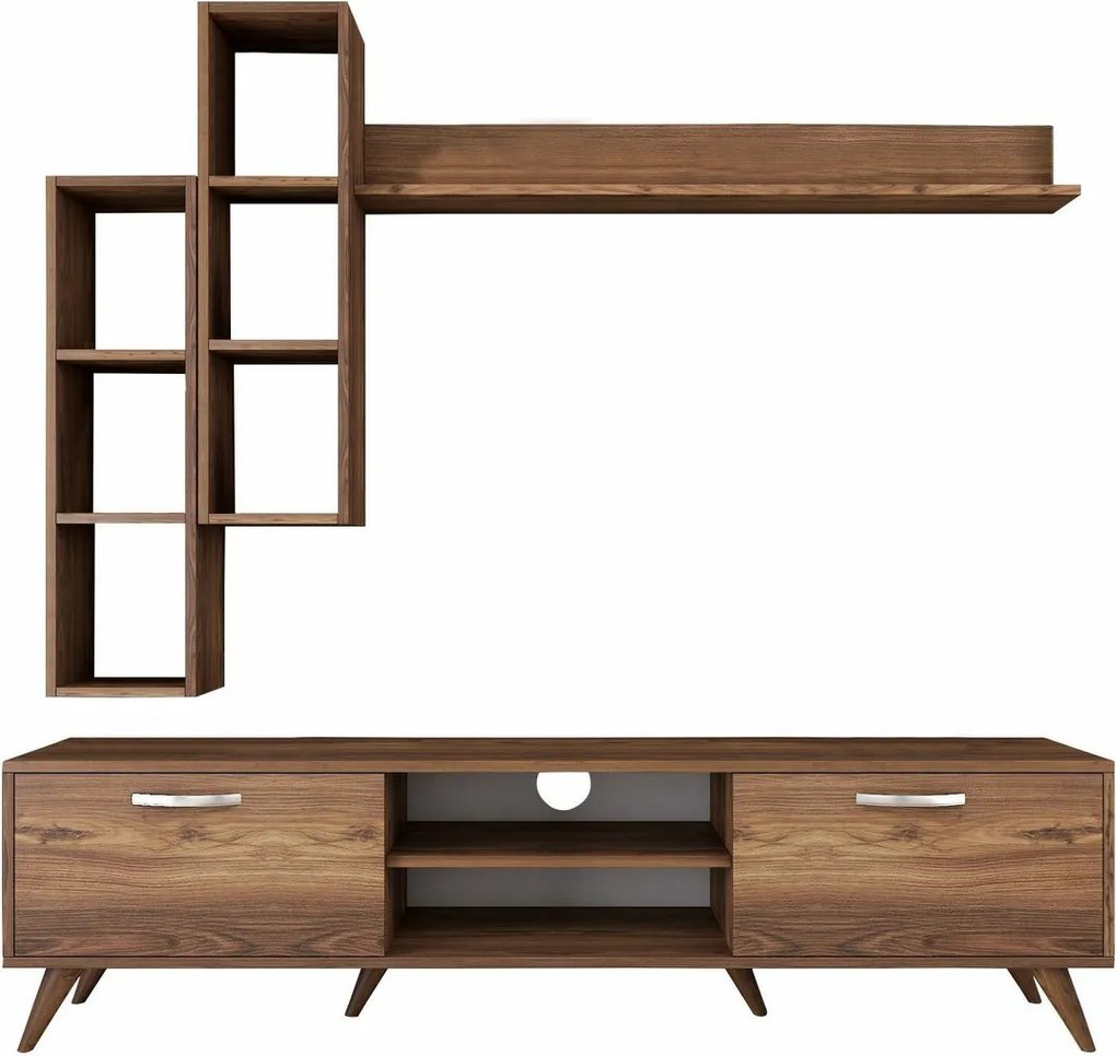 Mia Walnut TV nástenná jednotka