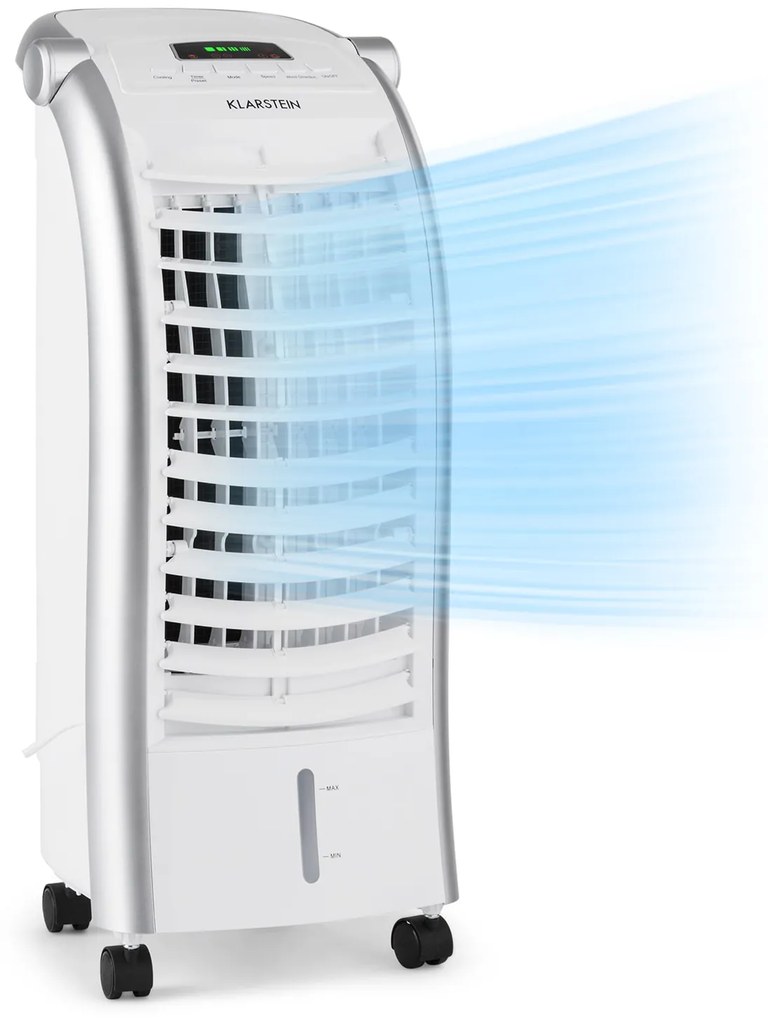 Maxfresh, 4 v 1 ochladzovač vzduchu, ventilátor, 65 W, 6 l, diaľkový ovládač, 2 x chladiaci box
