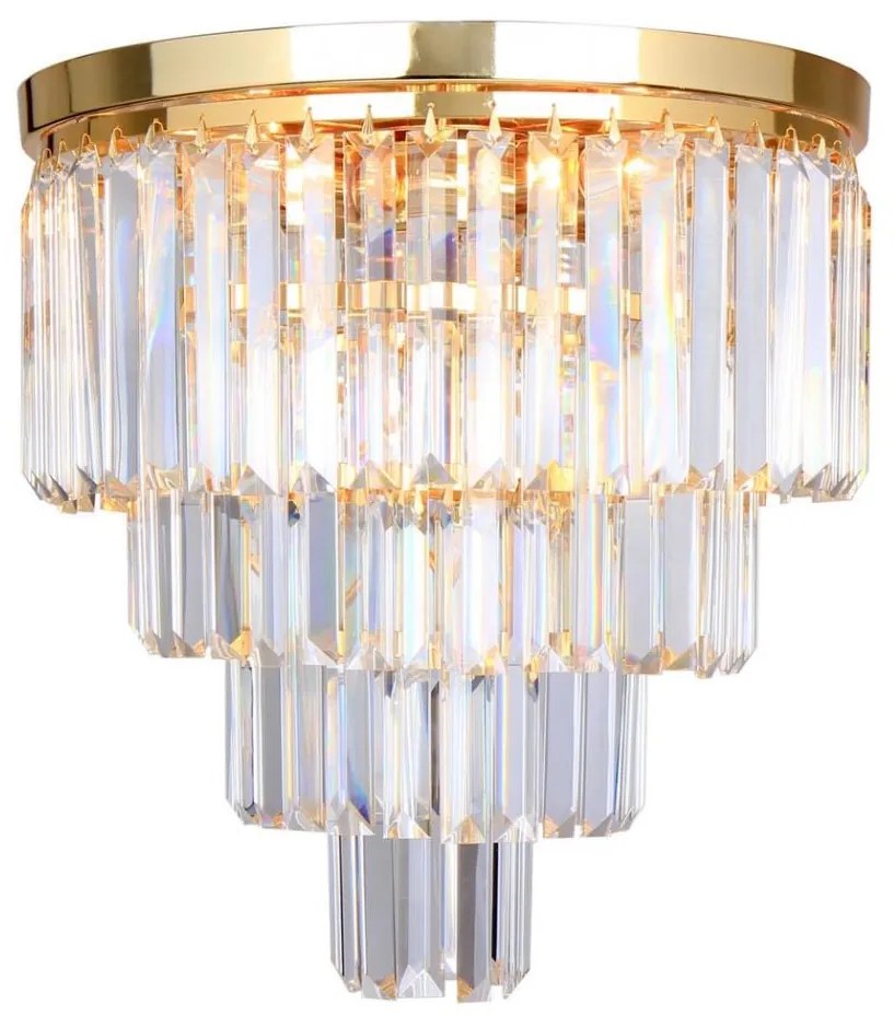 Zuma Line FC17106/4+1 -GLD - Krištáľové stropné svietidlo AMEDEO 5xE14/40W/230V