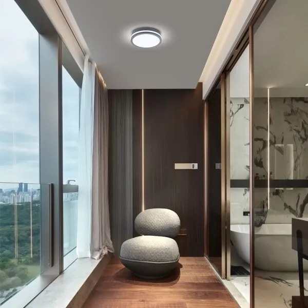 Brilagi - LED Vonkajšie svietidlo so senzorom BENE LED/24W/230V pr. 26 cm IP54