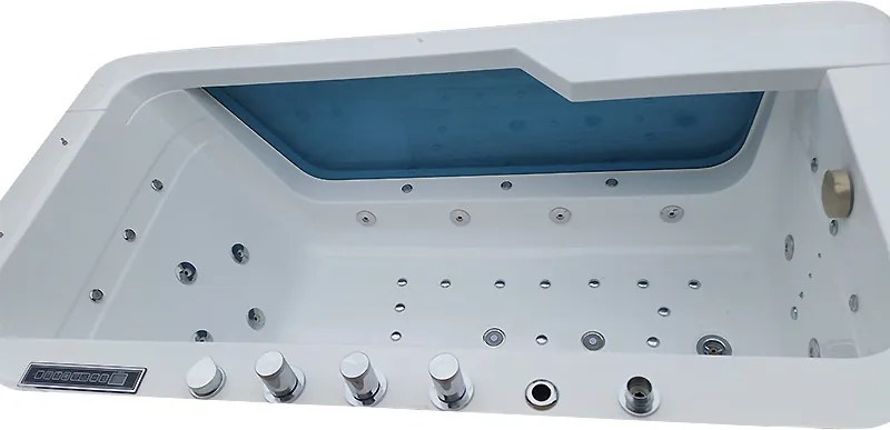 BPS-koupelny Hydromasážna vaňa HYD-NE912WH 170x90 BIELA s ohrevom vody