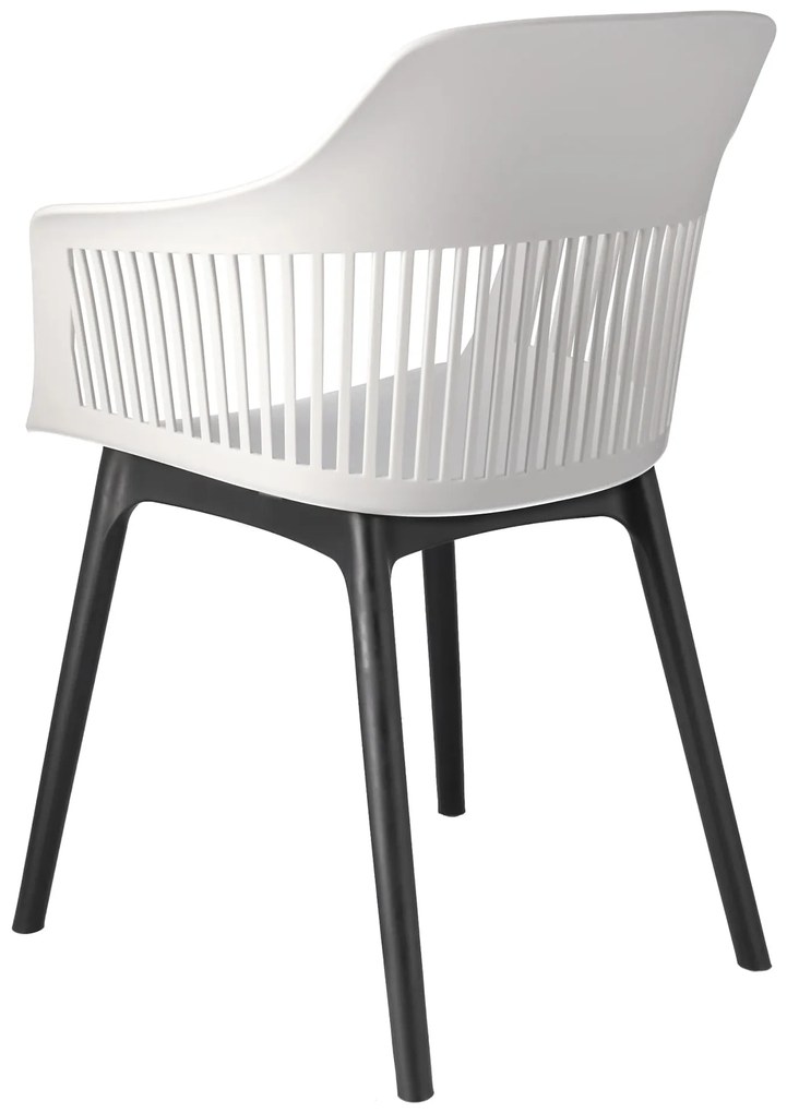 Dekorstudio Balkónové sedenie CORNIDO biele - 2x stolička + 1x stôl