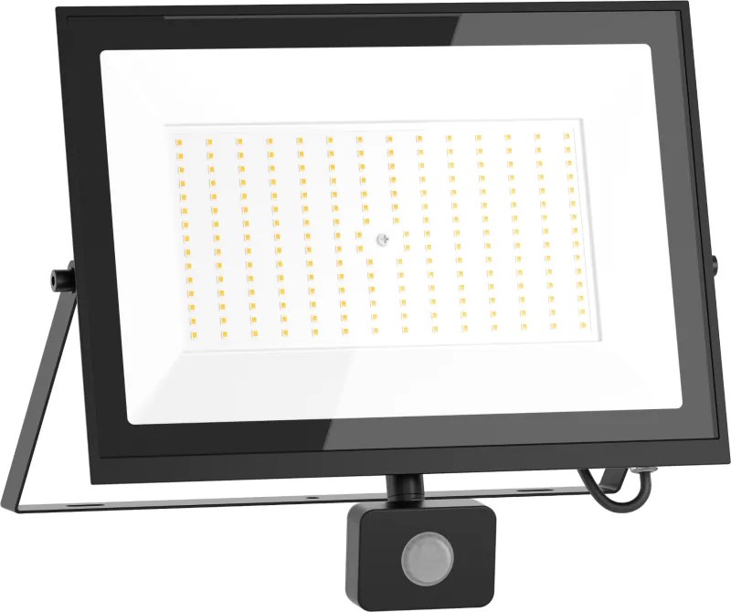 Mexen Luxpro+ LED reflektor s pohybovým senzorom, 150W, neutrálna - 4000K, 16500 lm, čierna - L236-150-40-70