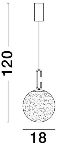 Rustikálny luster Hook 18 zlaté