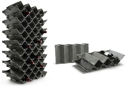 Zig-Zag Lasentiu Regál na víno Zig-Zag, kapacita fliaš: 4