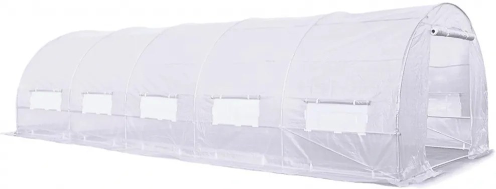 Zahradní fóliovník bílý 3x8m Focus Garden - 2x dveře