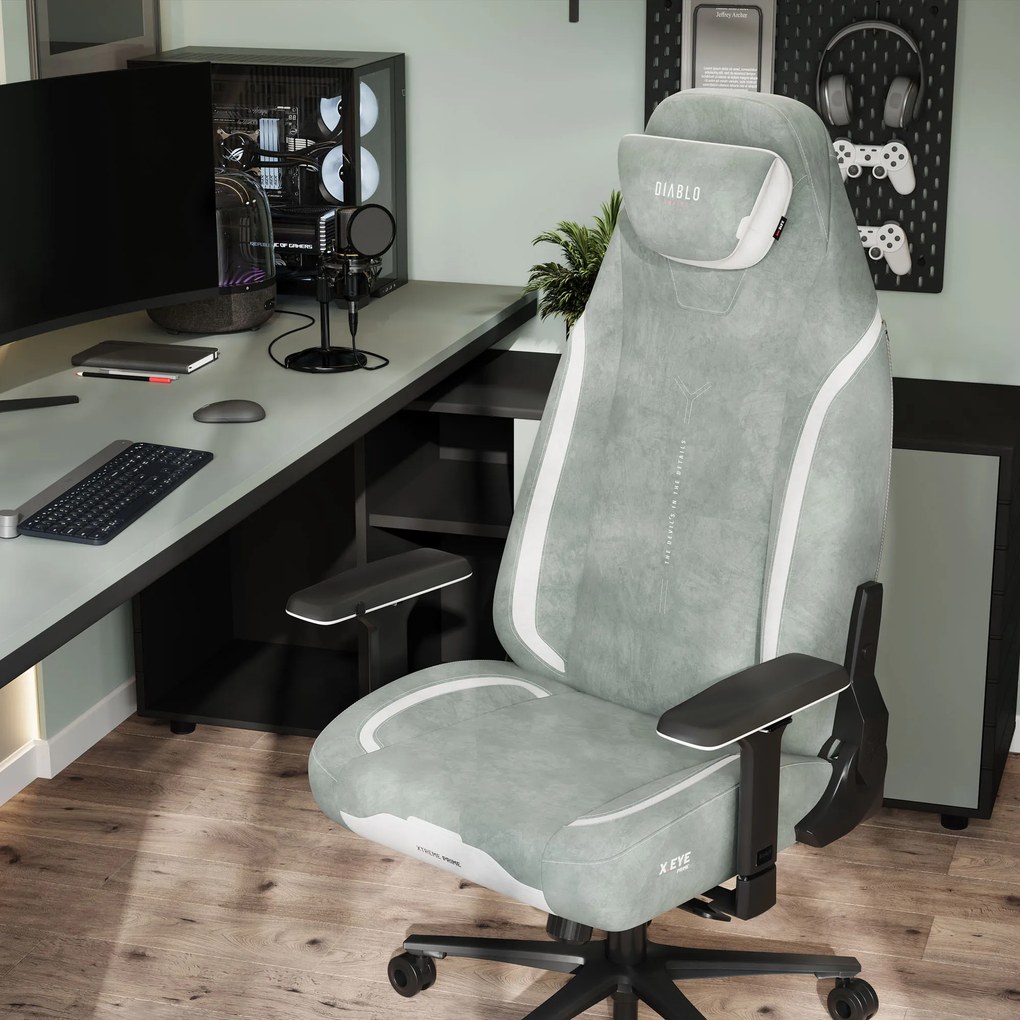 Herné kreslo Normal Size v zelený-čierny: Diablo X-Eye Prime Gothic Green