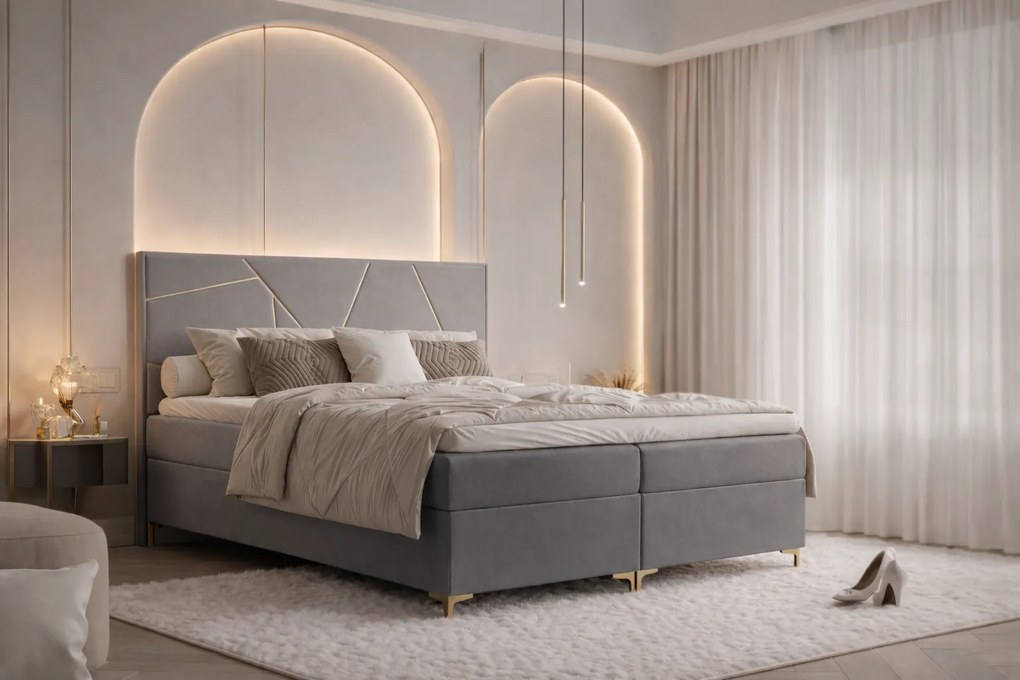 ČALÚNENÁ POSTEĽ S MATRACOM SARA 160X200