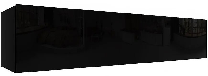 Závesná skrinka Izumi-44-BL čierna mat/lesk