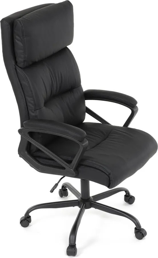 Kancelárske kreslo PEDRO — ekokoža, čierna