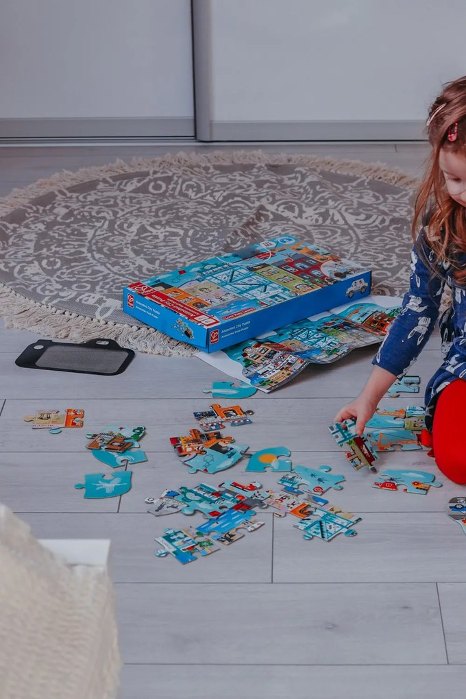 Puzzle – Animované mestečko v pohybe, 49 dielikov