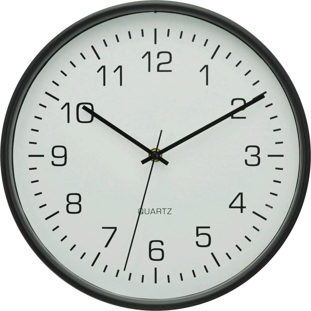 XXXLutz RÁDIOM RIADENÉ HODINY čierna, biela 30 cm Ambia Home - Hodiny - 0090070003
