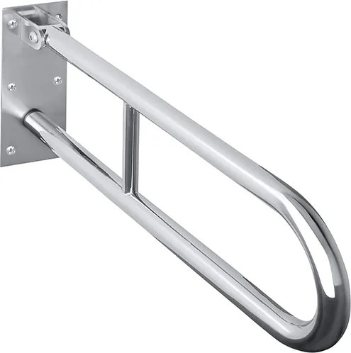 Bemeta Design HELP: Madlo, 750 mm, v tvare U, sklopné, bez krytky, nerez, lesk - 301606301