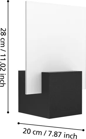 Eglo 98745 - LED Vonkajšie nástenné svietidlo ADAMELLO LED/6W/230V IP44