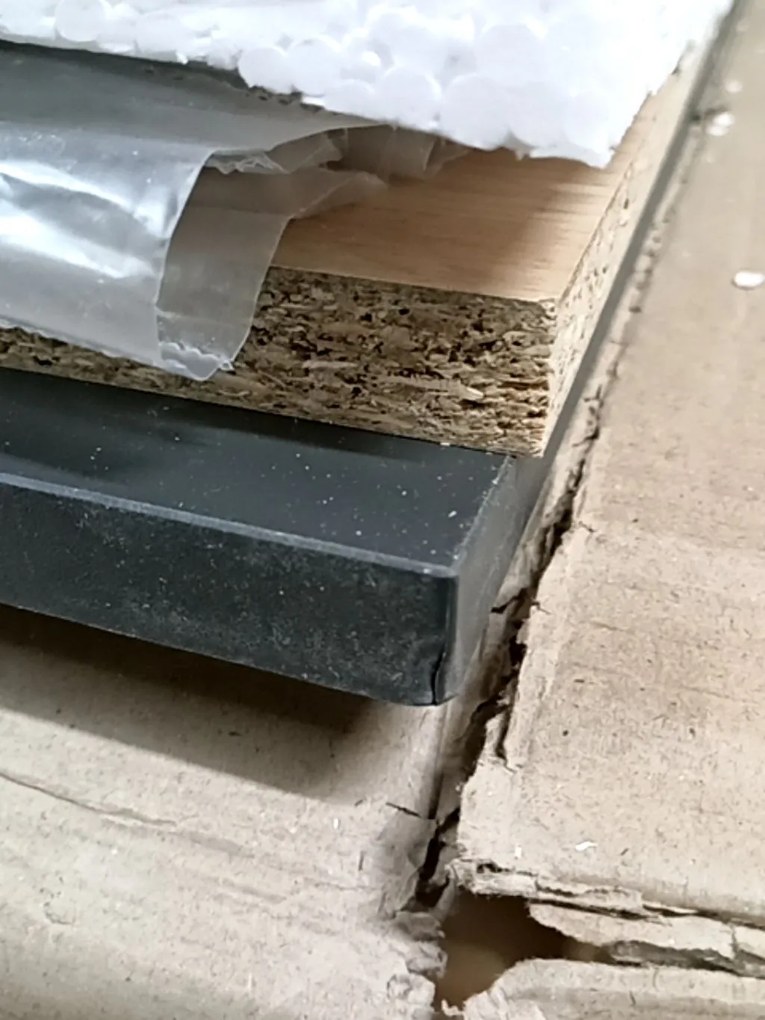 AKCIA Písací stôl v dekore dub artisan s antracitovou doskou B-011 II. akosť