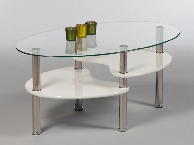 Konferenčný stolík Panty, biely