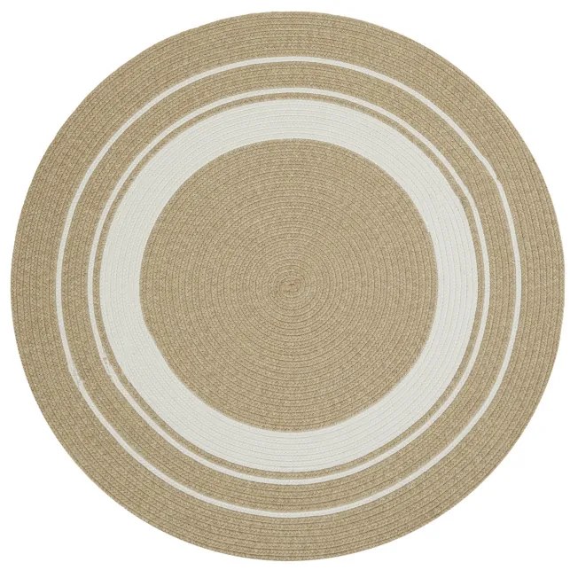 Koberec Hanse Home Braided Trenzado krémový / béžový kruh