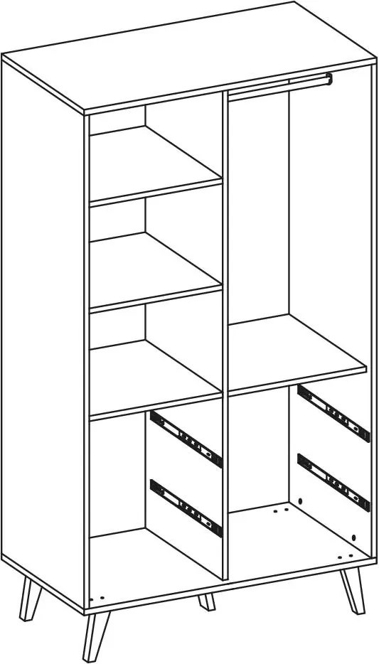 Šatníková skriňa Anita 104
