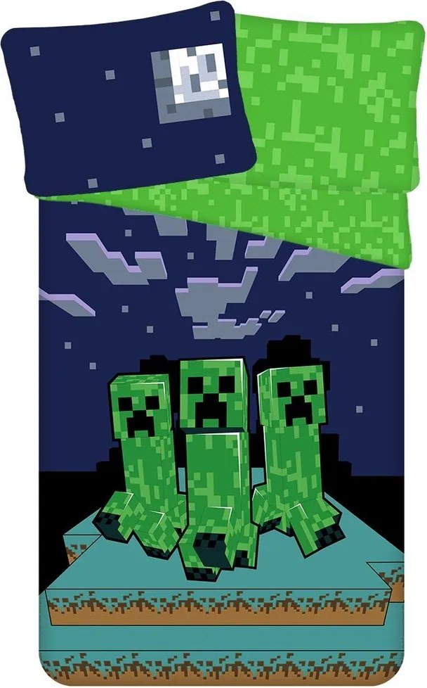 Jerry Fabrics Obliečky Minecraft - Sssleep Tight | 140 x 200 cm / 70 x 90 cm
