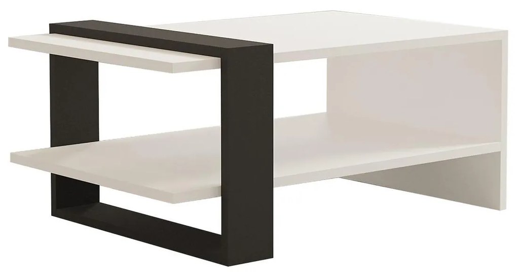 Konferenčný stolík Falck (antracit + biela). Vlastná spoľahlivá doprava až k Vám domov. 1089512