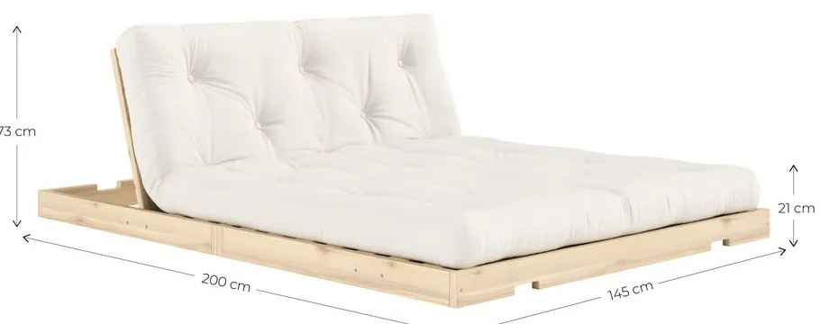 Sivá rozkladacia pohovka 145 cm Flip – Karup Design