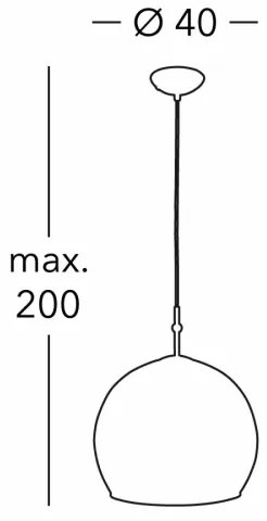Kolarz 0392.31L.3.Aq.Ch - Luster na lanku LUNA 1xE27/60W/230V 24K zlatý