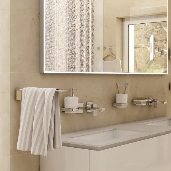 NIMCO MA 29097-26 - Nástenný vešiak na uteráky MAYA 37 cm lesklý chróm