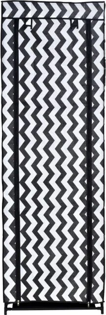 Šatníková skriňa LEA biela / čierna