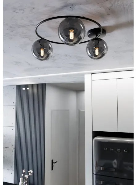 Stropné svietidlo SOPRA 3xE14/10W/230V čierna